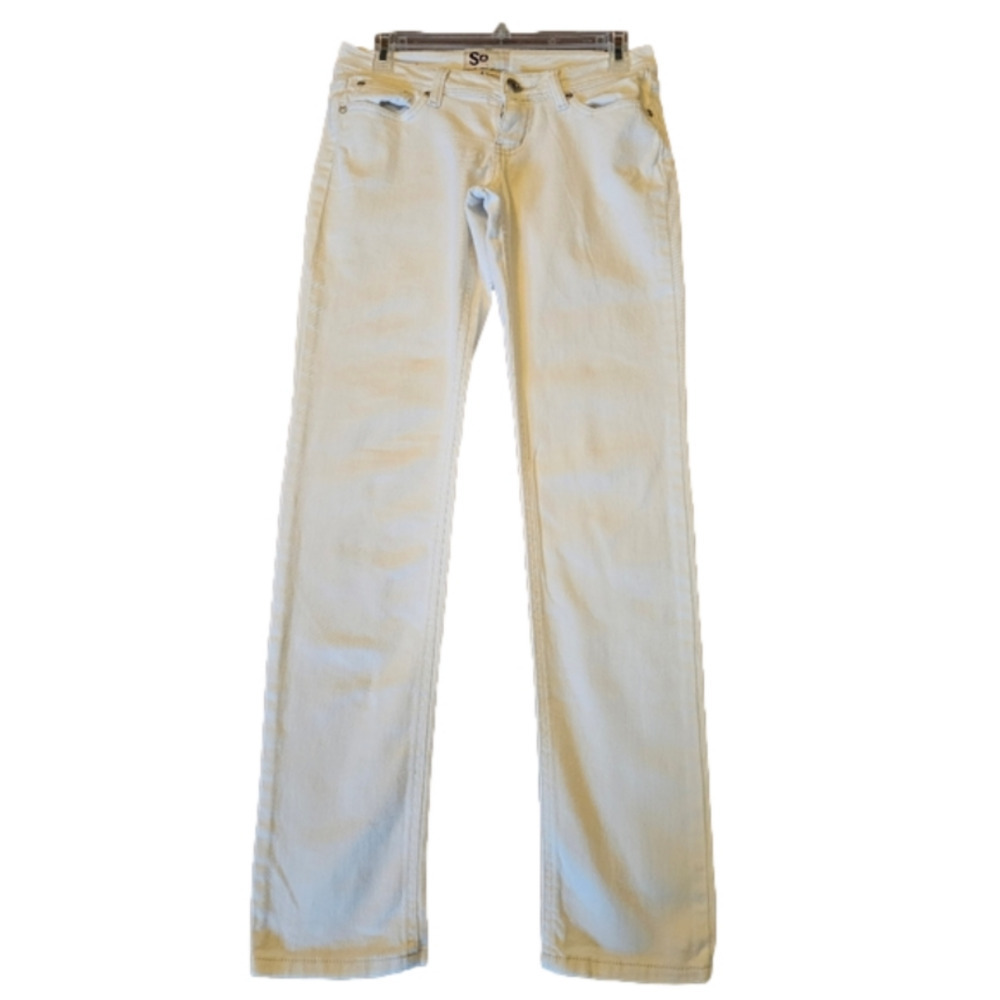 So White Straight Leg Jeans Size 5